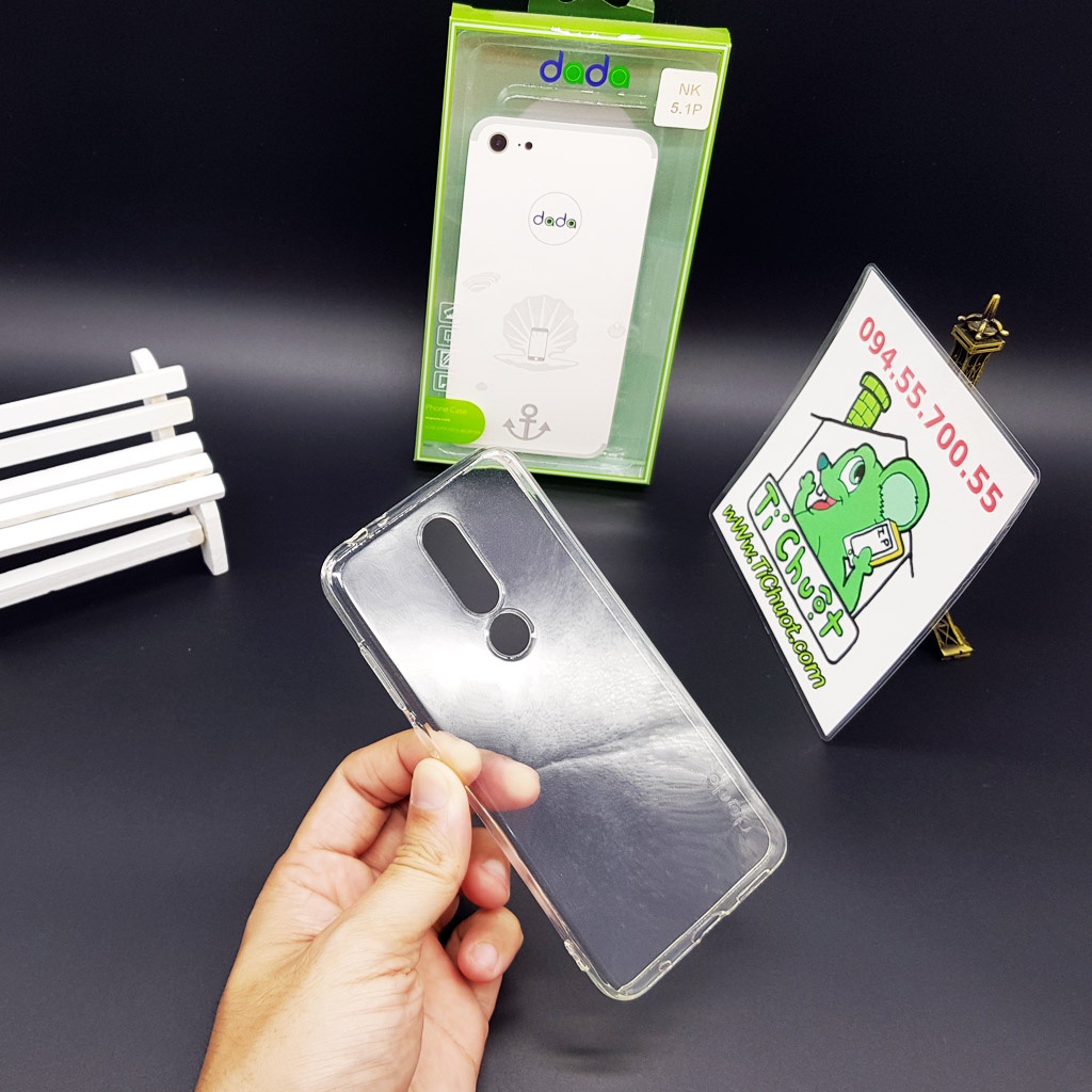 [Ảnh Thật] Ốp lưng Nokia 5.1 Plus/ X5 Dẻo Trong Suốt Chính Hãng DADA