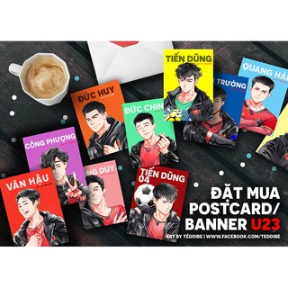 Trọn bộ 10 tấm tranh vẽ Đội Tuyển U23