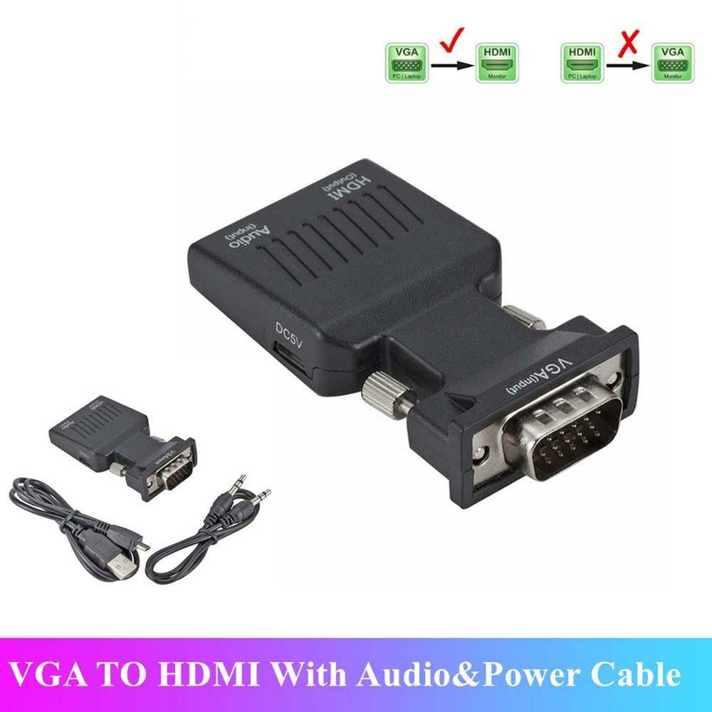 Đầu Chuyển Đổi VGA Sang HDMI 720 1080P VGA 1 VGA Cho PC Laptop