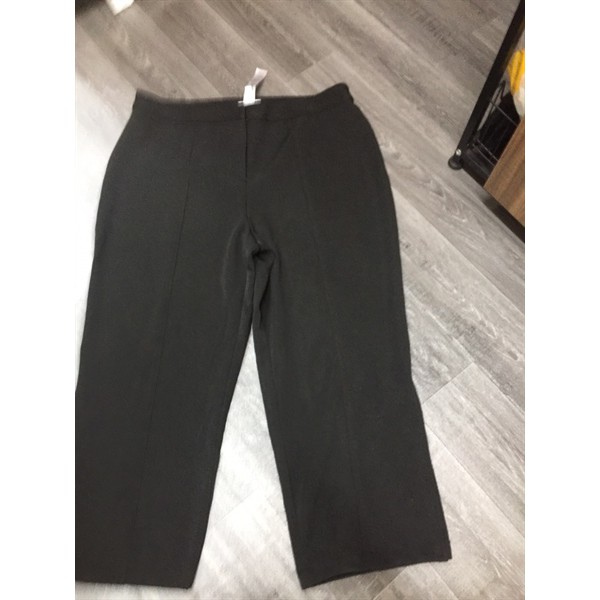 (BIGSIZE) Quần Tây Lửng CHICO'S Ống Suông Đen Xẻ Tà 2 Bên 65-130kg