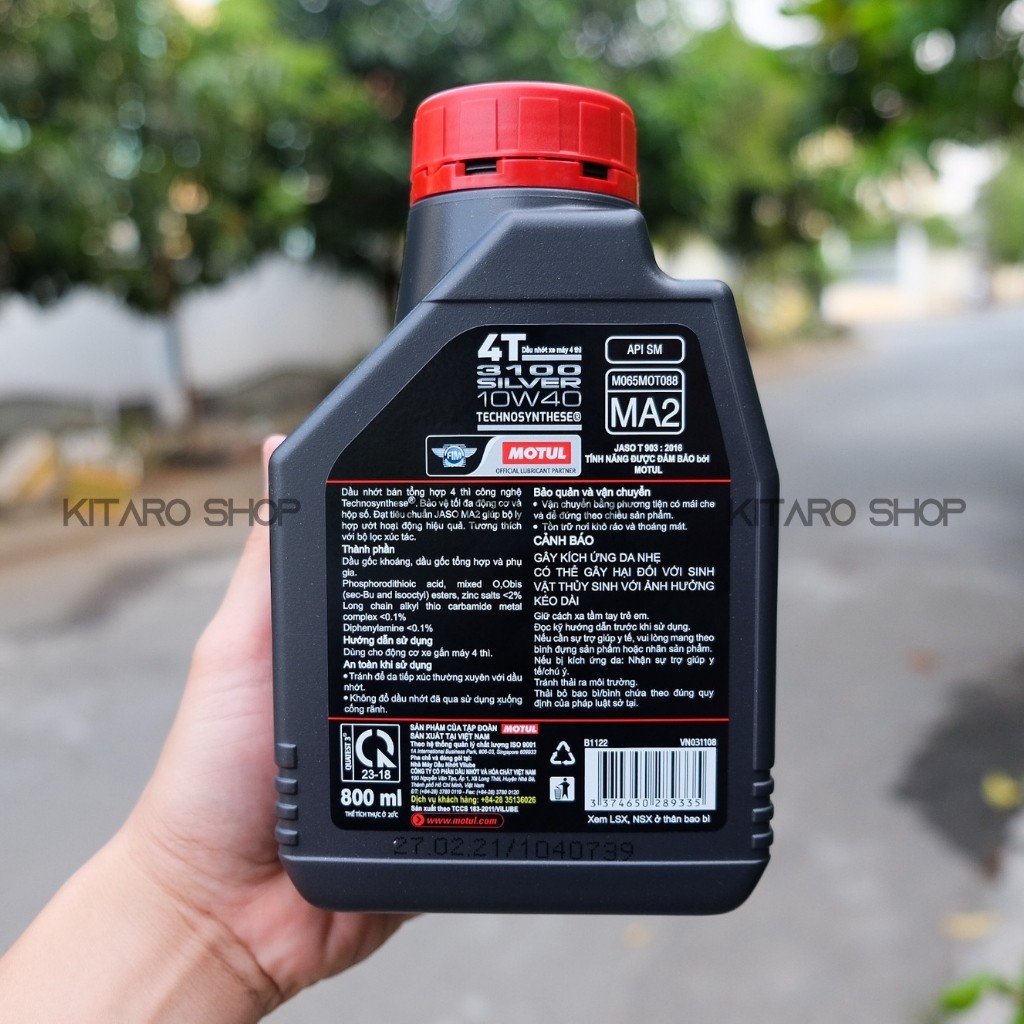 Nhớt Xe Số Cao Cấp Motul 3100 Silver 800ml