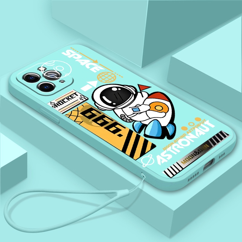 Ốp Điện Thoại TPU Silicon Hình Phi Hành Gia Cho oppo RENO 4 4G RENO 4pro 4G RENO 4SE RENO 5 RENO 5pro RENO 5pro plus