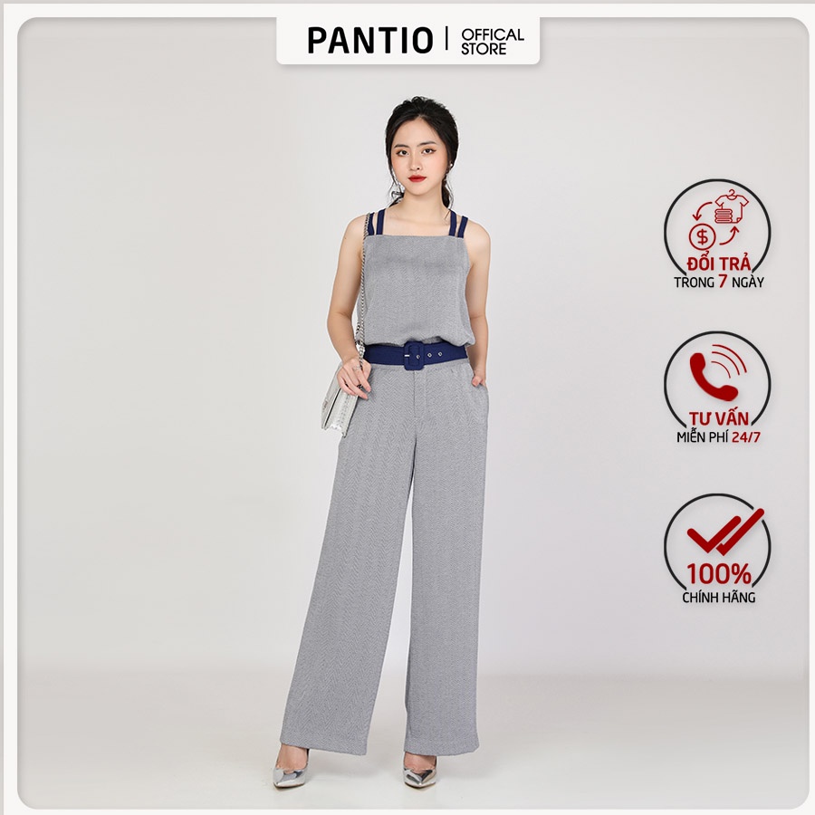 Áo sơ mi chất liệu cotton họa tiết sọc vằn thiết kế 2 dây đặc biệt BAS32150 - PANTIO