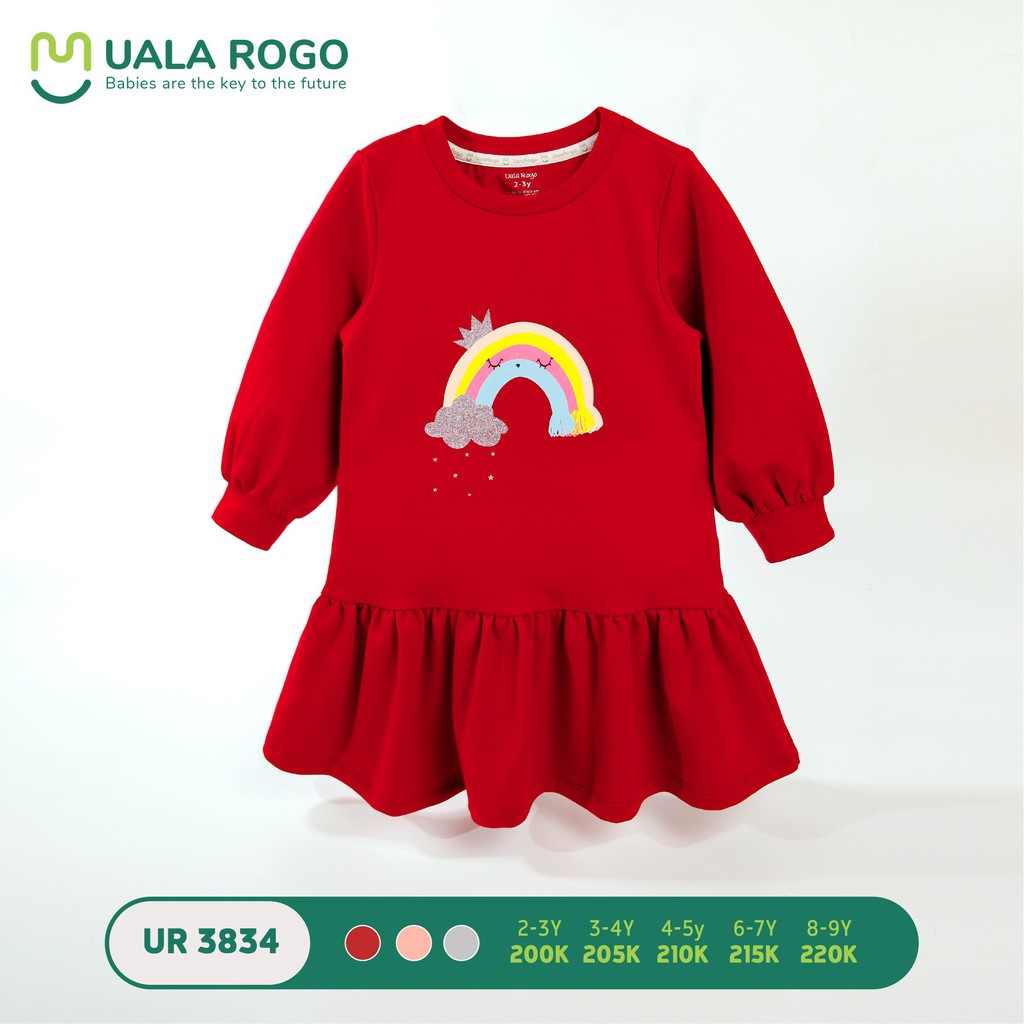 Váy Nỉ Dài Tay KIDS bo tay UR3834