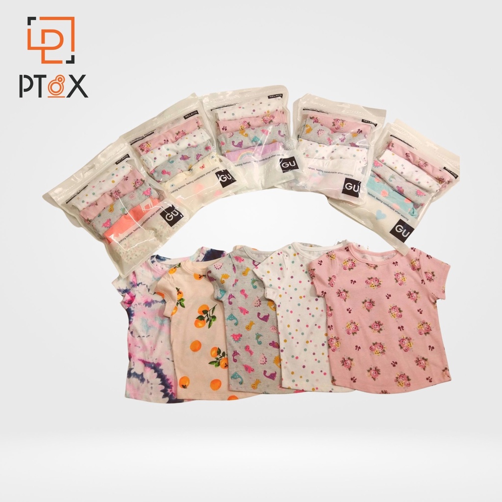 Combo 5 áo thun cottton cộc tay, áo thun cho bé hàng VNXK