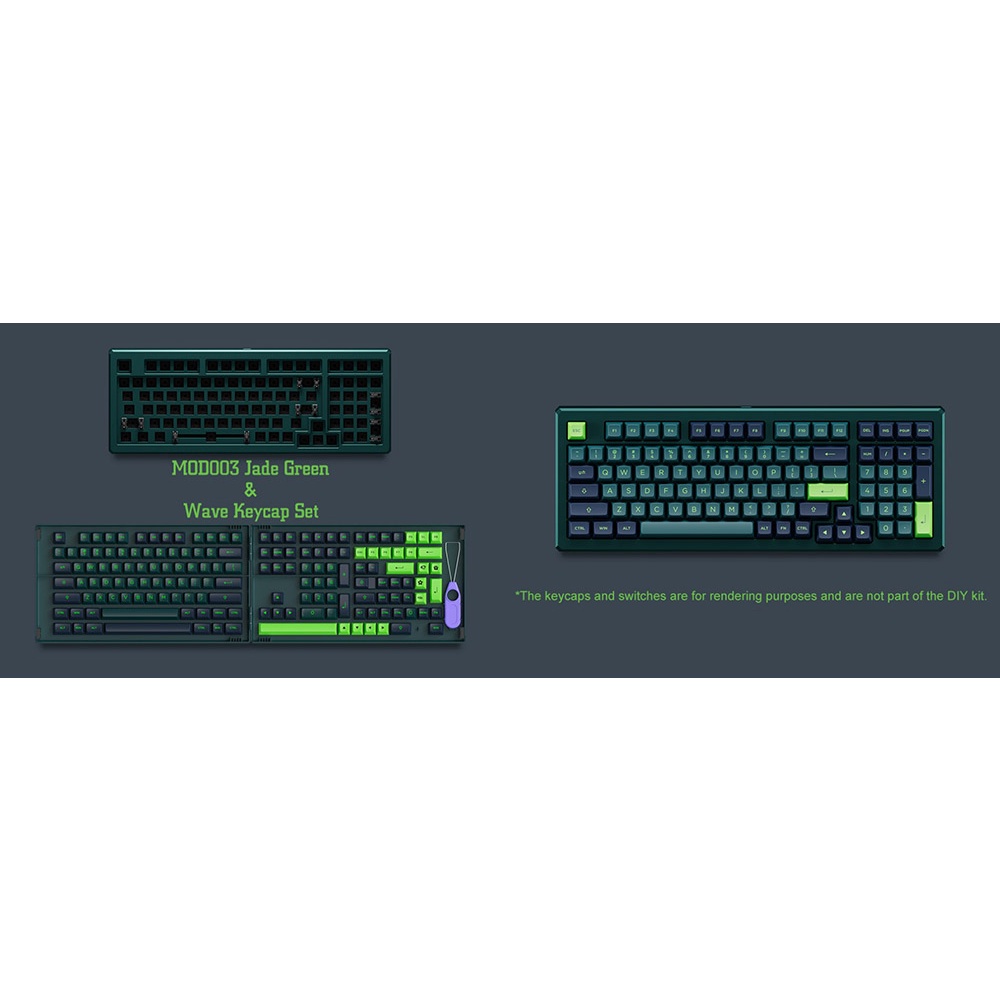 Bộ kit phím cơ AKKO Designer Studio – MOD003 RGB/ Hotswap 5 pin/ Gasket Mount, sẵn foam - BH 12 tháng