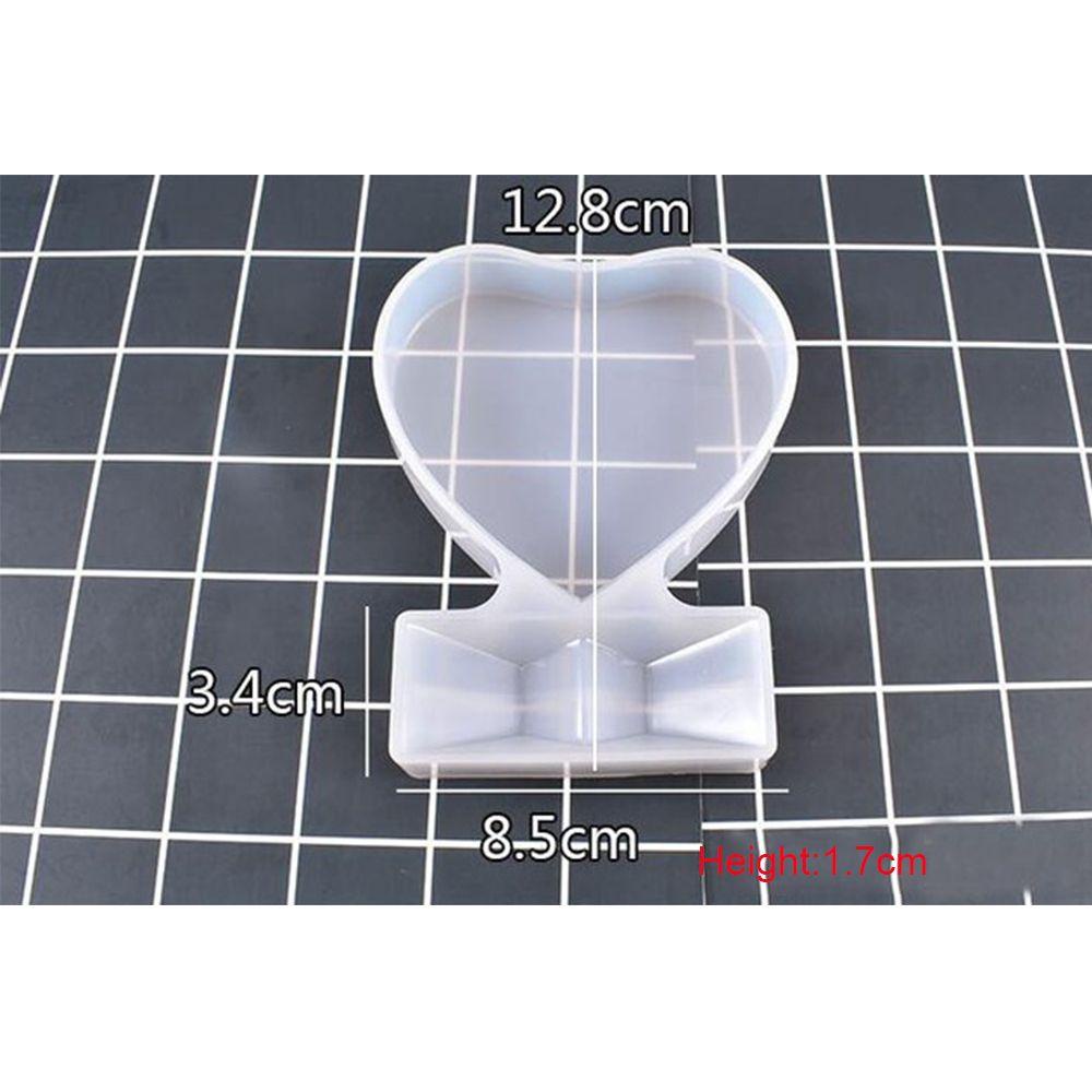 Khuôn Silicon Trong Suốt Làm Khung Ảnh DIY Hình Trái Tim Trang Trí Nhà Ở