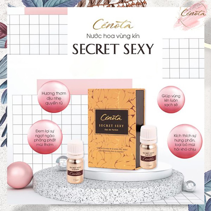 Nước hoa vùng kín Cenota Secret Sexy, Nước hoa vùng kín làm mê mệt các chàng - C36 - Freeship | BigBuy360 - bigbuy360.vn