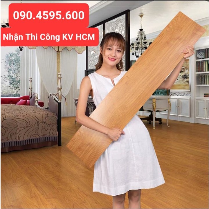 Sàn Nhựa Giả Gỗ Sẵn Keo Tự Dán Kích Thước 45.7 x 15.4 cm