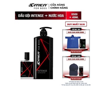 Combo Dầu gội Xmen For Boss 650g + Nước hoa X-Men for Boss Intense EDT 49ml