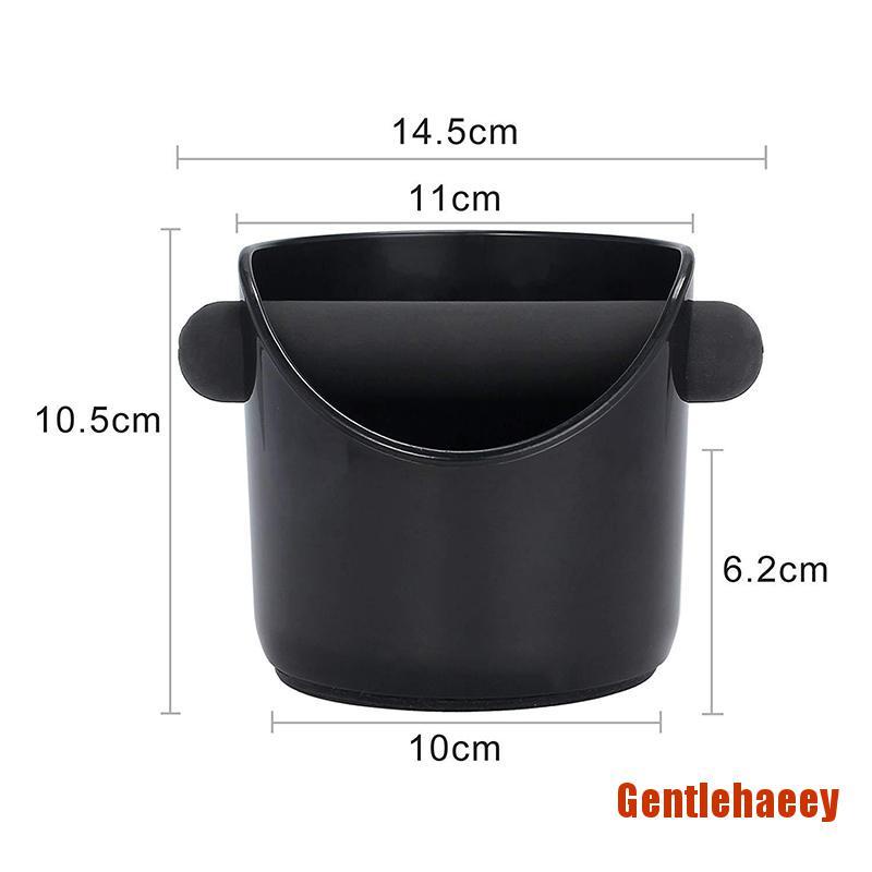 GEnt Espresso Knock Box Shock-Absorbent Coffee Knock Box Container Grind Dump Bi