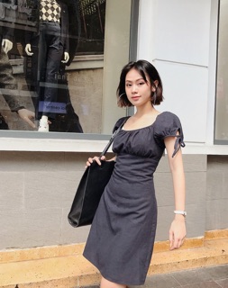 Thanh lý váy thô Gago xanh đen size S