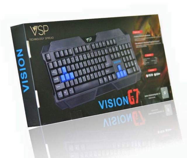 [SALE 10%] Bàn phím máy tính có dây, keyboard chuyên game G7 chữ khắc laser