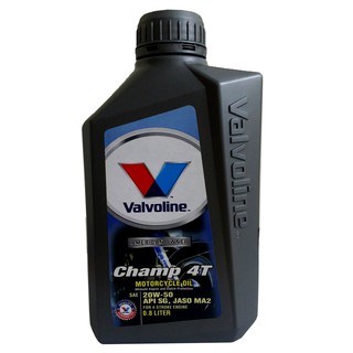 Dầu nhớt xe máy Valvoline Champ 4T SAE 20W-50 API SG bình 0,8L