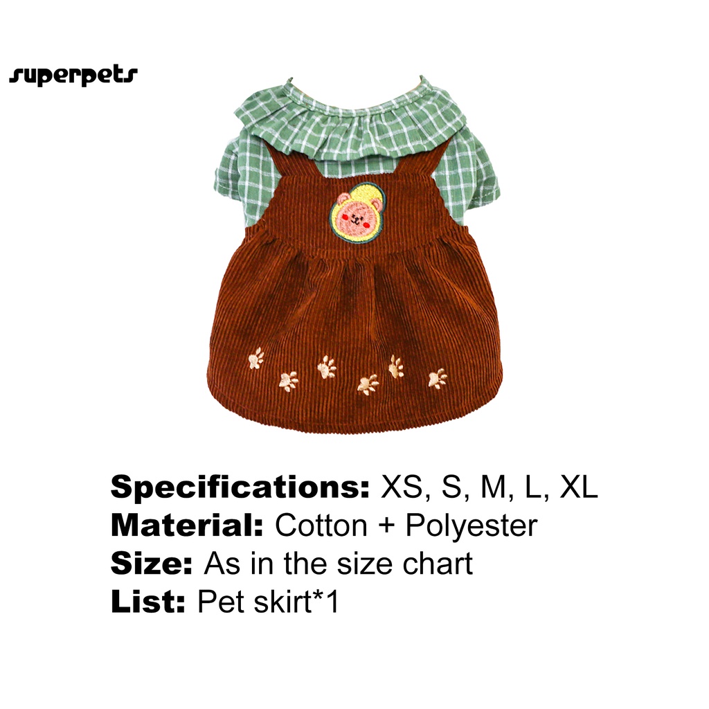 Đầm hình gấu dễ thương cho thú cưng