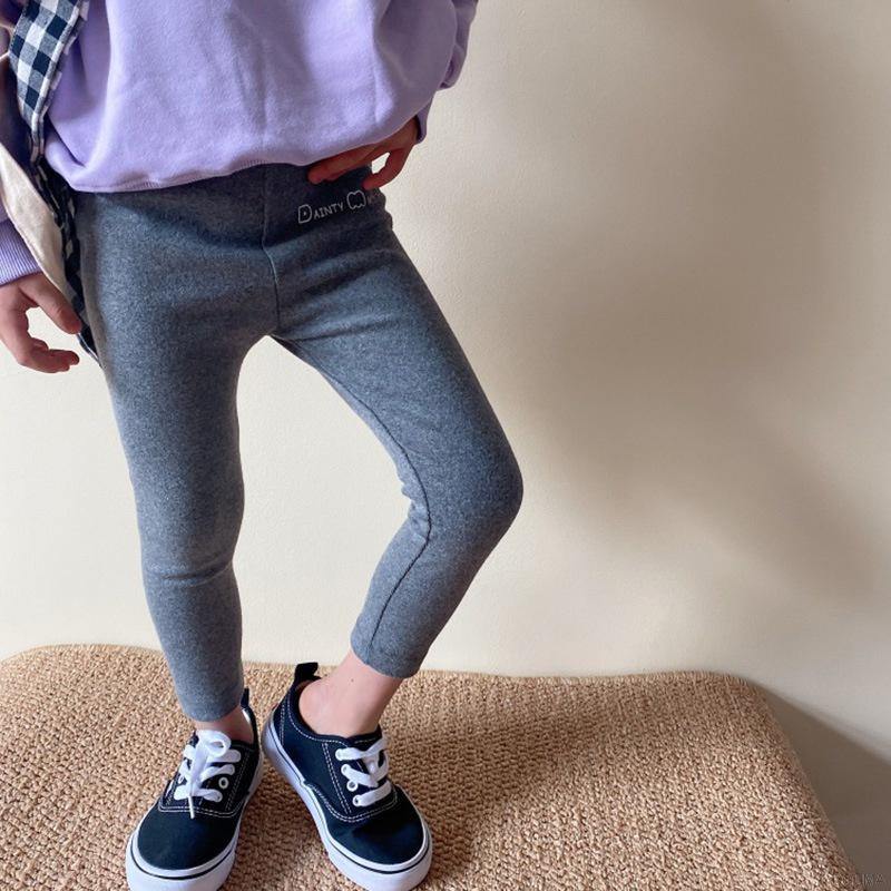 Quần legging chất liệu cotton mềm co giãn thời trang mùa thu cho bé gái