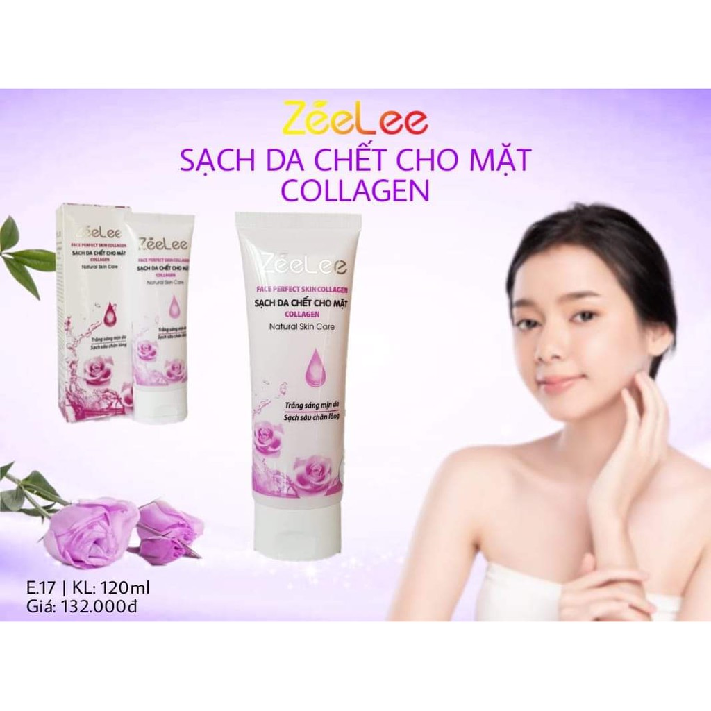 Tẩy tế bào chết ZEELEE Kem Làm Sạch Tế Bào Chết Cho Mặt Collagen - E 17