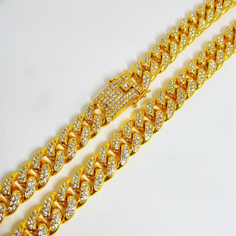 Vòng Tay Cuba Đính Đá Zircon Thời Trang Cho Nam