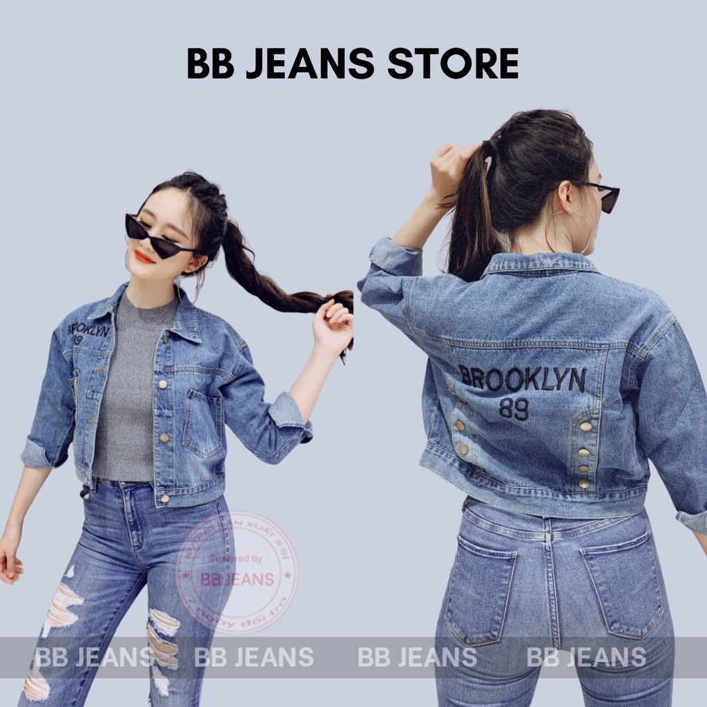 Áo khoác jean nữ form lững dưới 58Kg hàng ViP BBJeans Garula-Vogue-Warrior-Espasr