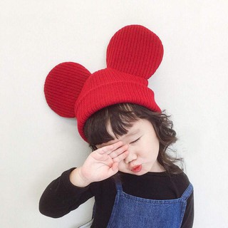 Nón Len Tai Chuột Mickey Dễ Thương Cho Bé