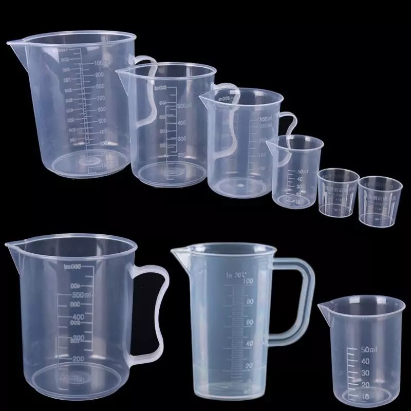 Cốc Nhựa Trong Suốt Đo Lường Dung Tích 20ml / 30ml /50ml /250ml /500ml/1000ml