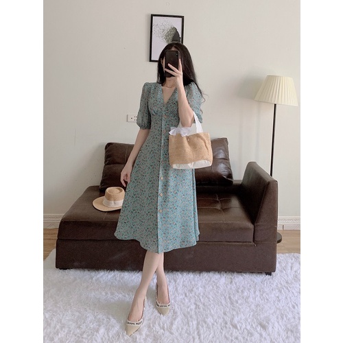 Váy xanh tay lửng_D064S1_LYNNA | BigBuy360 - bigbuy360.vn