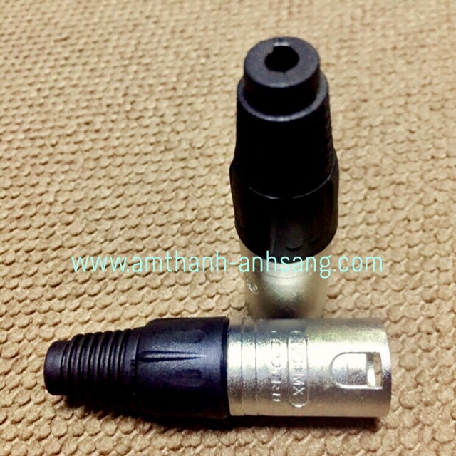 Rắc canon. Neutrik đực chân vàng