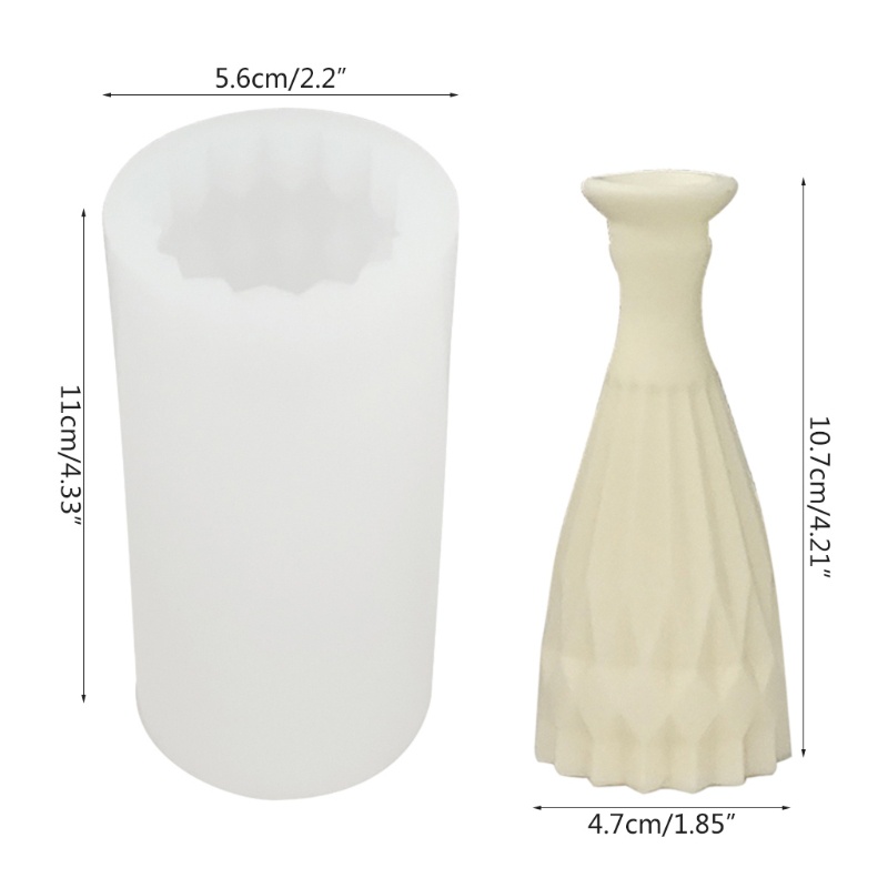 Khuôn Silicone Tạo Hình Chậu Hoa 3D Mini DIY