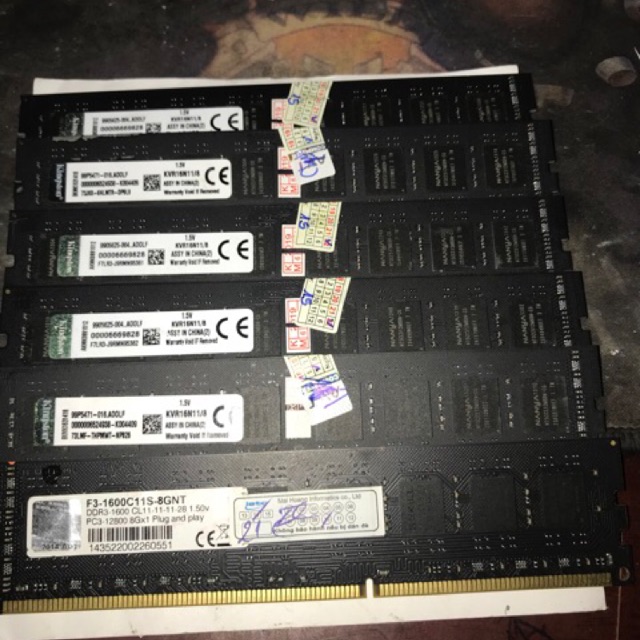 Ram Pc 8gb bus 1600
