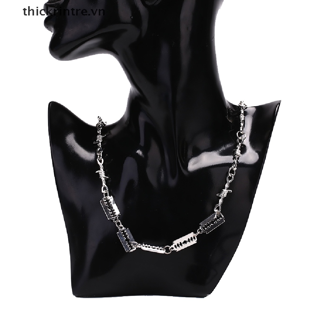 Vòng Cổ Choker Hạng Nặng Làm Thủ Công Hình Ổ Khóa Thorns Cho Nam Và Nữ