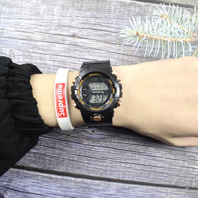 Digital Watch Sweet Korean Fashion Rubber Sport Waterproof Watches For Woman/Man/Kids Watch | BigBuy360 - bigbuy360.vn