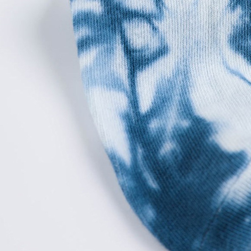 Xiangbao Vớ Cotton Cổ Vừa Màu Sắc Gradient Phong Cách Harajuku Hip Hop Cho Nam Và Nữ