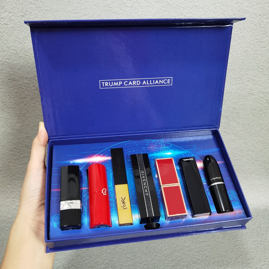 Set Son Môi Trang Điểm Đẹp Mắt 999Inch Thích Hợp Làm Quà Valentine