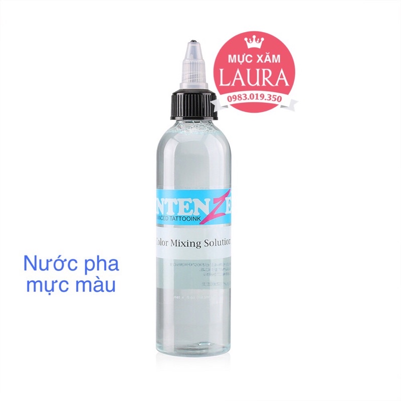 Nước pha mực xăm hình tattoo chai 120ml và 30ml