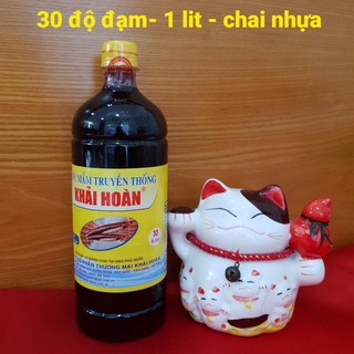 Nước mắm khải hoàn: chai nhựa 1l, 30 độ đạm