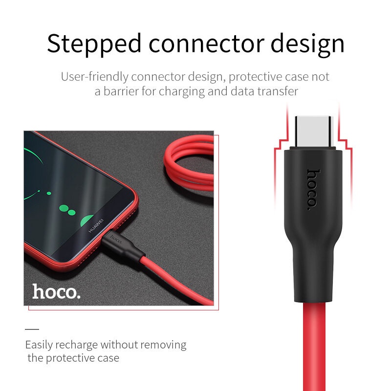 Dây cáp sạc nhanh HOCO. X21 Plus 3A thích hợp cho Samsung Xiao mi Macbook Android