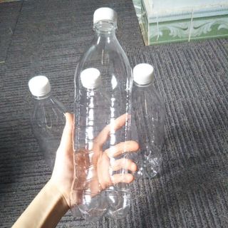 Chai pet nhựa 1L [nắp trắng]