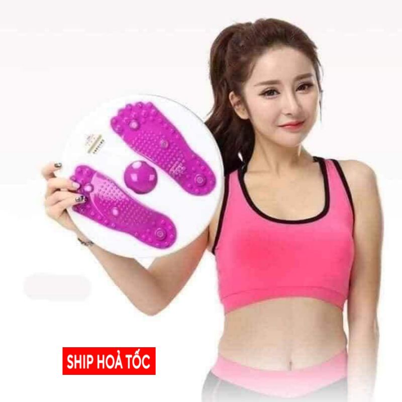 BÀN XOAY EO, ĐĨA XOAY EO HÌNH BÀN CHÂN TẬP THỂ DỤC GIẢM MỠ TẠI NHÀ.