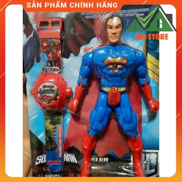 Rio Store Đồng hồ siêu nhân , có đèn chiếu sáng, xem được giờ