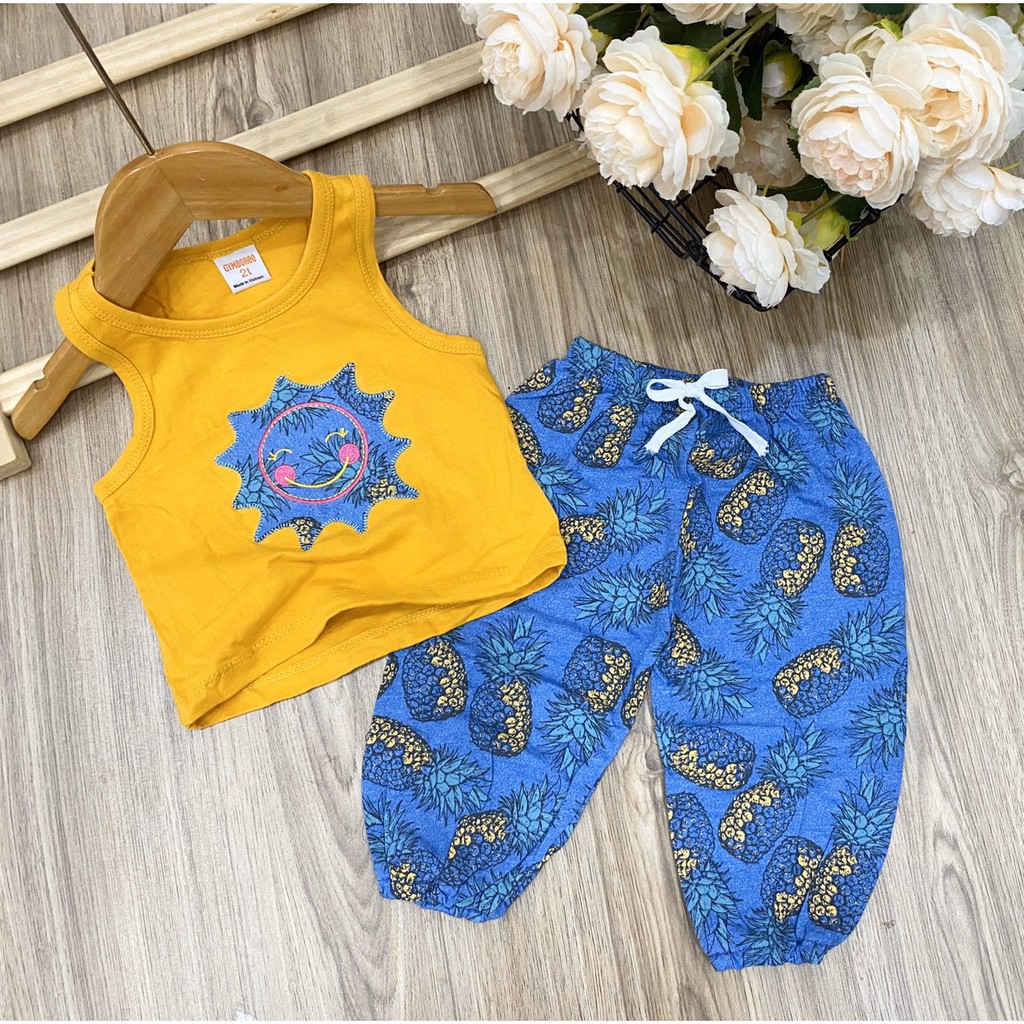 Bộ Alibaba cá tính cho bé gái từ 8-23 kg