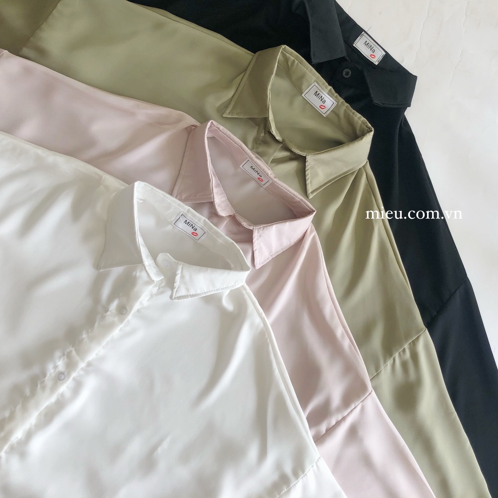MIỀU_ÁO SƠ MI VẢI PHI BÓNG MAKI SHIRT