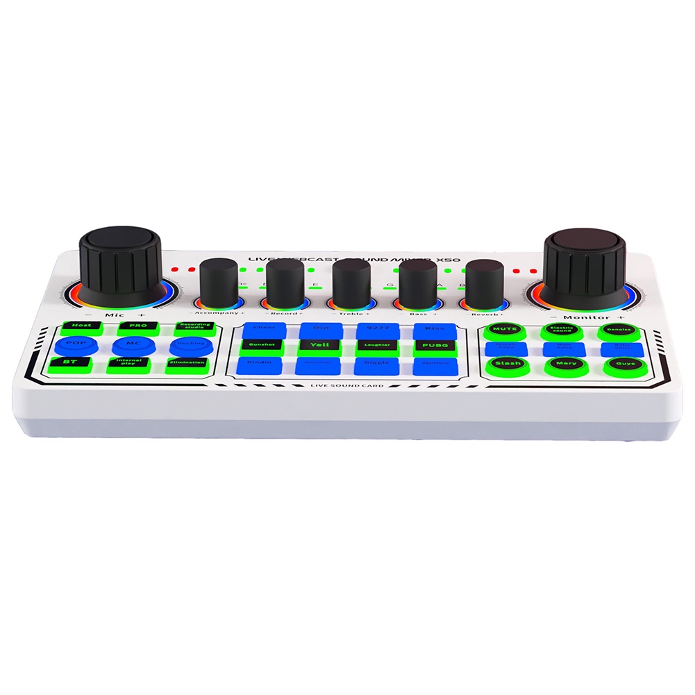 Thẻ Âm Thanh DJ Không Dây X50 RGB Kết Nối Bluetooth 16 Âm Thanh Chất Lượng Cao
