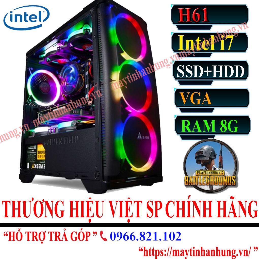 Bộ máy tính để bàn INTEL CORE I7 chơi tất cả các game lol cf fifa pugb gata 5 freefire ..giá rẻ cấu hình cao