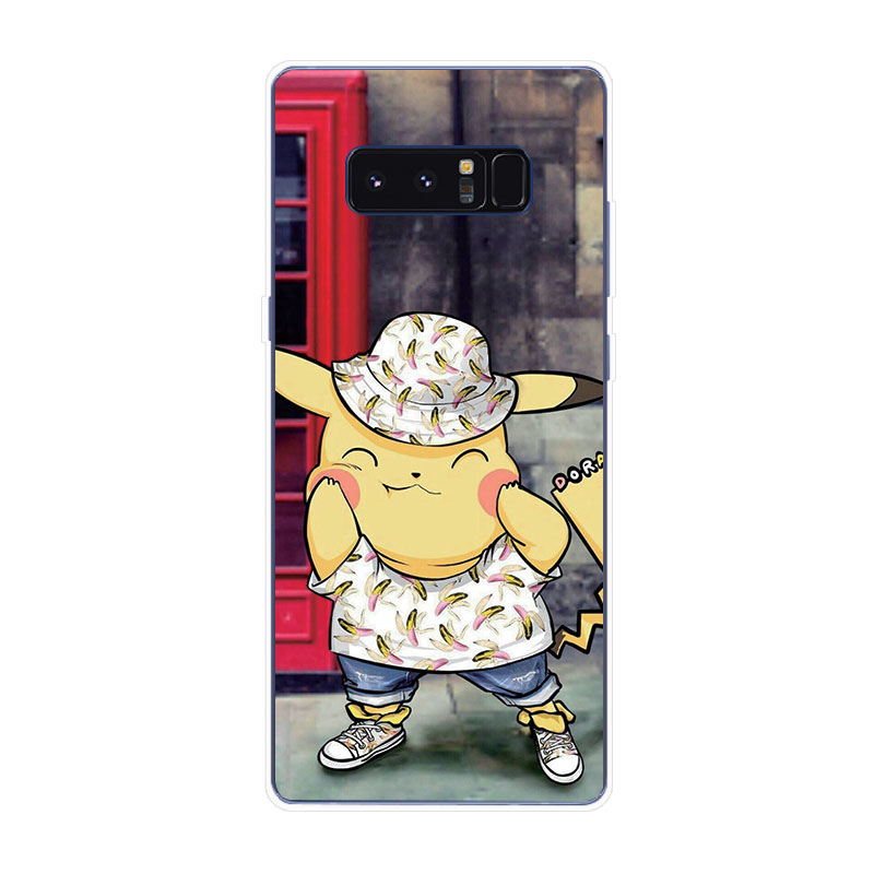 Samsung Galaxy S7 Edge S8 S8+ Plus Soft TPU Silicone Phone Case Cover Pikachu