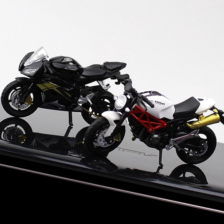 MÔ HÌNH XE MOTO Siêu xe Ducati Siêu xe Yamaha -  tỷ lệ 1:18 Đen đồ chơi trẻ em @STTEAM