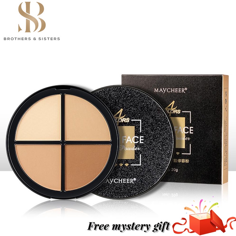 [Hàng mới về] Bảng phấn tạo khối bắt sáng sáng 4 màu thời trang trang điểm kháng nước lâu trôi | BigBuy360 - bigbuy360.vn