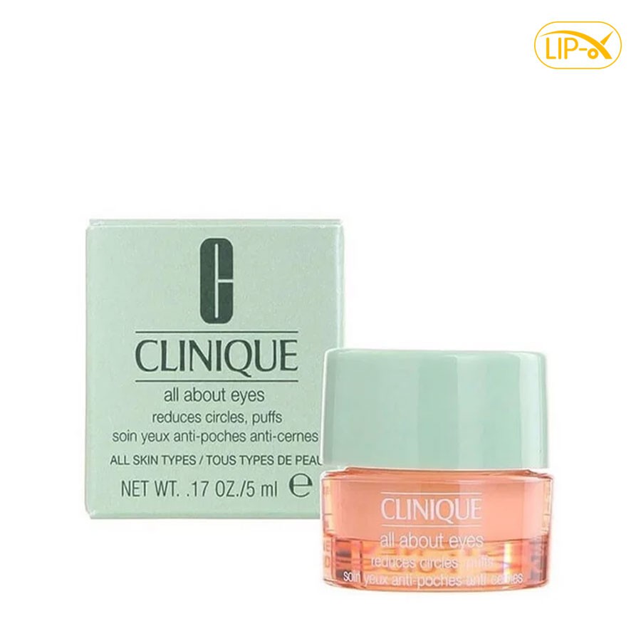 Kem dưỡng mắt Clinique All About Eyes 5ml nắp xanh