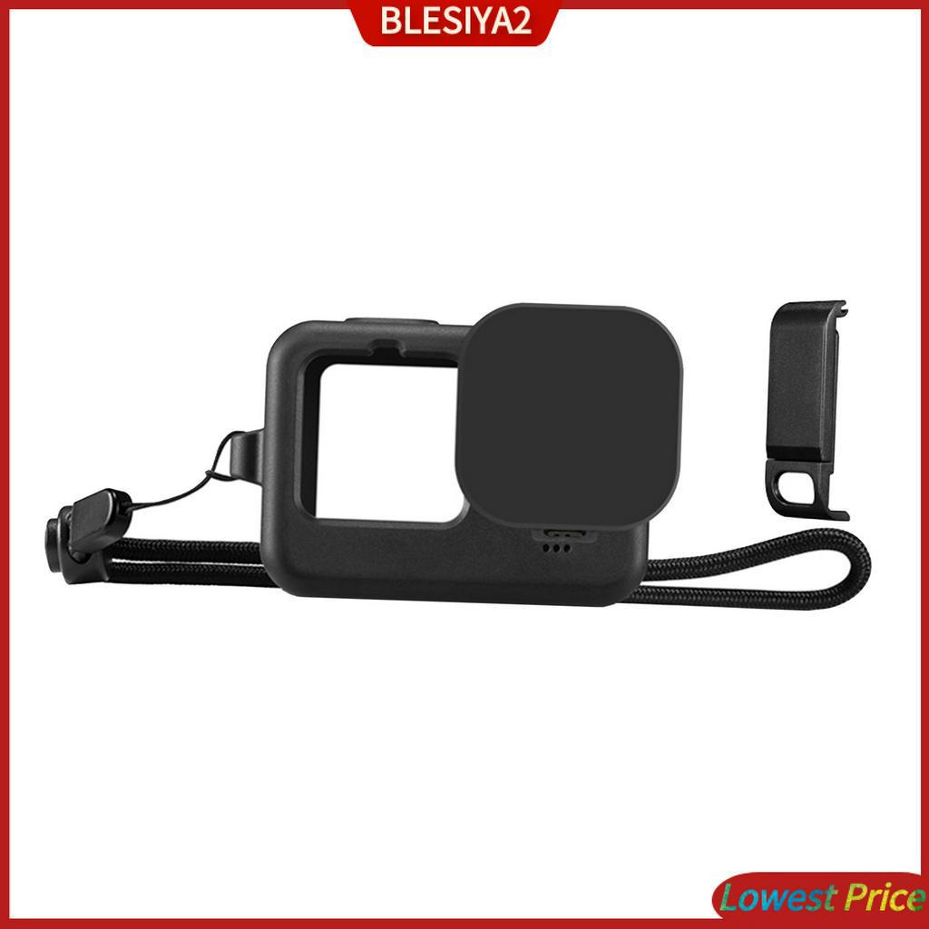 Ốp Điện Thoại Silicon Mềm Bảo Vệ Có Dây Đeo Cho Hero9 Black &amp; Stringiya2