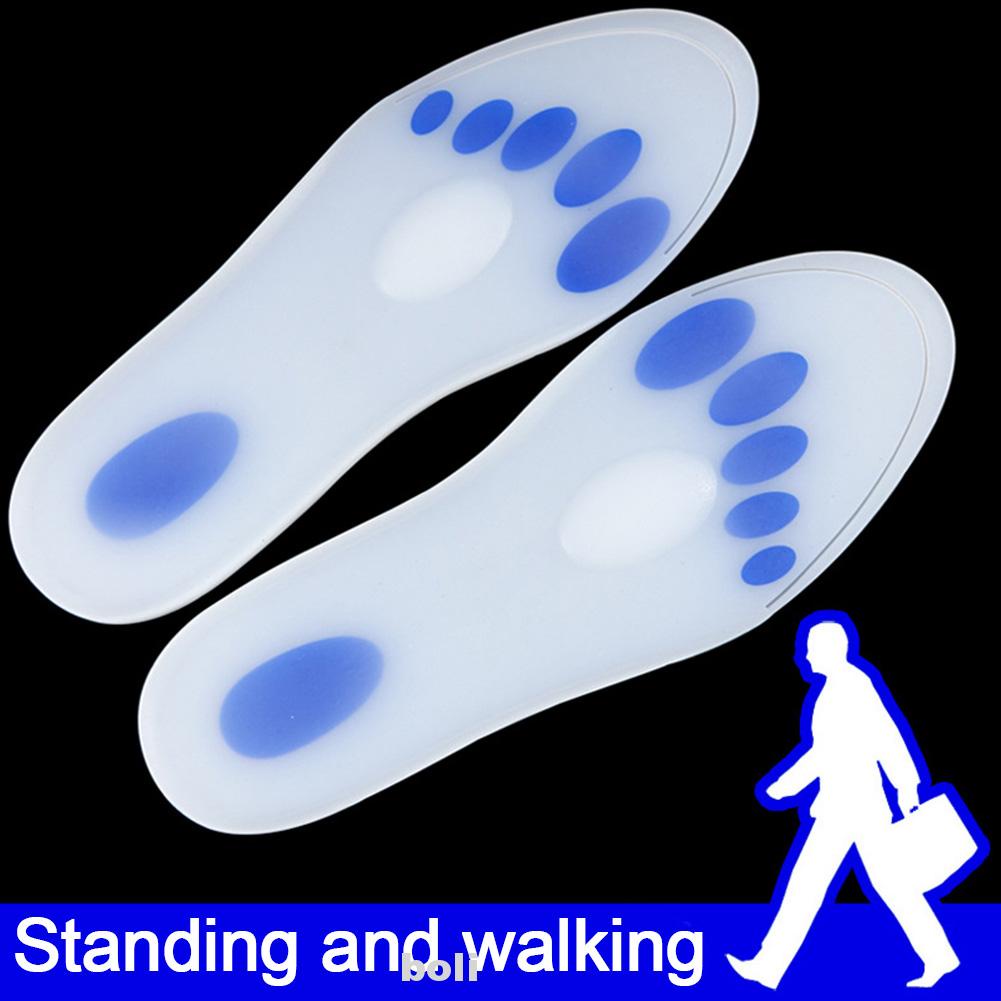1 Cặp Đế Lót Giày Silicon Mềm Bảo Vệ Chân Chống Trượt Chống Sốc