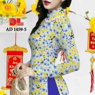 Vải áo dài 3d,  tằm ý  trơn.